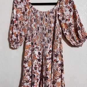 Floral Smocked Dress
